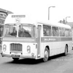 Another vehicle carrying the short-lived NBC SW area livery of white with magenta relief. On this vehicle, a smaller fleetname has been used, which doesn't look so squashed as that on NHW310F. Foys Corner, Southampton. Bristol RELH NHW313F at Foys Corner Southampton