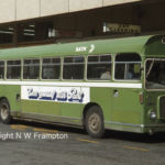 This early RELL6L is seen at Bath Bus Station, operating a local service. It seems to have been 'well used', but then, that's what one would expect from an RE. On the other hand, it doesn't harm the operator's image if its buses are well presented! Bristol RELL OHY521F at Bath