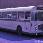 United Counties purchased several of these Bristol RELH with ECW 'bus shell' dual purpose bodies. Whilst they were probably ideal for some of the company's shorter express services between London and the Home Counties, they also appeared on longer distance services to the south coast, as in this case, at Southampton Bedford Place coach station. Bristol RELH WBD292H at Southampton